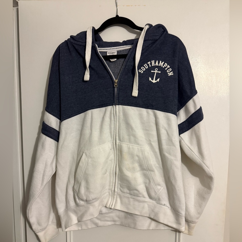 Southampton Navy and White Hoodie